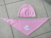 Komplet lekka czapka chustka HelloKity 3-6miesiąca