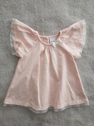 Różowa elegancka bawełniana bluzka tunika sukienka Tahari 80 tiul jak nowa