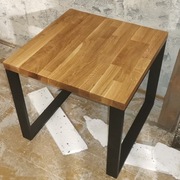 Ława/Stół Loft metalowy ,blat z litego dębu 3,7cm