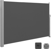 Markiza boczna 200x300 SONGMICS aluminiowa roleta balkon taras antracyt