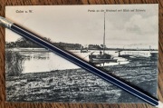 CHEŁMNO CULM Rzeka Wisła pomost barka widok na Świecie Schwetz 1915