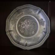 Stary talerz cynowy Tre Effe Orginale