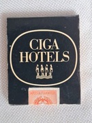 Unikatowe zapałki Ciga Hotels z banderolą . Italy. 