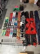 Pakiet zimowy narty buty kijki ELAN BLIZZARD SALOMON FISCHER