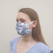 Maseczka ochronna bawełniana wielorazowa 3 warstwy