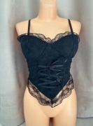 bluzka wiązana koronkowa alternative goth opium alt  