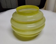 stary, szklany klosz Art Deco