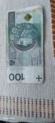 Banknot 100 zł Ciekawy numer