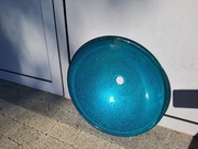 Umywalka zielony turkus.