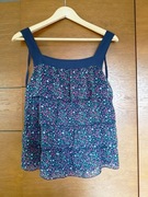 Bluzka z falbanami w kwiaty House, rozmiar S