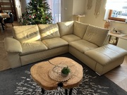 Skórzany narożnik Helvetia Furniture z funkcja spania