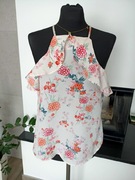 New look bluzka biała print kwiaty kolor XS nowa