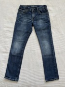 GAP KIDS dziecięce jeansy granatowe klasyczne rurki 140 cm