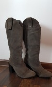buty wiosna-jesień naturalny zamsz.
