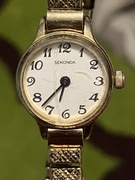 zegarek damski SEKONDA kolor złoty, miyota 5y20g  4074 akt. wady bransoleta