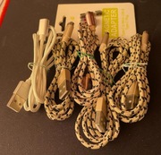 Zestaw kabli magnetycznych USB microUSB Lightning