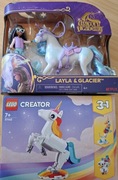AKADEMIA JEDNOROŻCÓW UNICORN ACADEMY ZESTAW LAYLA&GLACIER + jednorożec Lego