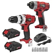 Zestaw wkrętarek 150 Nm/35Nm 2x2,0Ah 18V, Meec Tools, Jula, Nowa