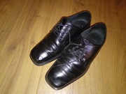 Buty dziecięce skórzane 35 skóra naturalna chłopięce komunijne czarne