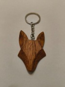 Prezent – brelok do kluczy z drewna orzechowego i gruszy