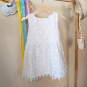 Sukienka koronkowa 104 koronka z podszewką biała wygodna miękka delikatna 