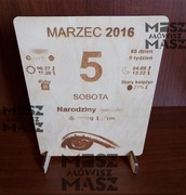 Karta z kalendarza Urodziny Witaj na świecie Noworodek #MiszMówiszMasz