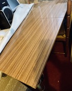 Stół solidny rozkładany brązowy 120-180 x 60