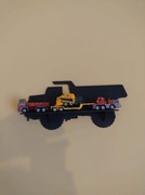 Półka na zabawki ciężarówka koparka ładowarka sklejka