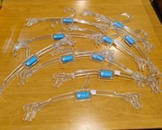 Wieszak odzieżowy średni plastikowy 10 sztuk 