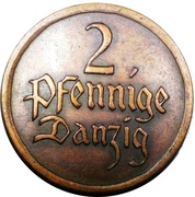 2 fenigi 1923, Wolne Miasto Gdańsk