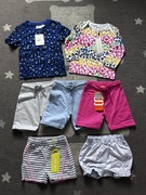 Nowy zestaw ubrań dla dziewczynki 74cm GAP spodenki koszulka