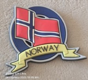 Magnes na lodówkę  (23) Norwegia Norway. Flaga Norwegii.