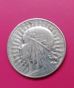 Moneta 5 zł  Głowa kobiety  1932 r.