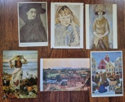  6 kartek pocztowych.... odklejone z albumu