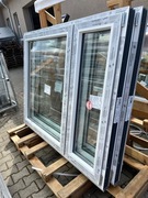 Okno PCV dąb bagienny 715x1670 trzyszybowe - 2 szt.  