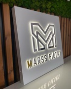 Kaseton reklama LED litery LOGO podświetlane świetlne SZYLD 3D