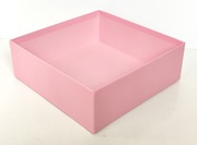 Pudełko dekoracyjne różowe ozdobne box różowa tacka 22 x 22 x 7,8 cm