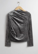 & Other Stories Bluzka Welurowa Welur XS 34