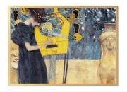 Obraz malowany kopia Gustav Klimt muzyka +rama