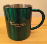 Kubek metalowy zielony SKOK