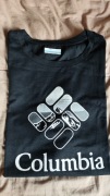 Columbia Rapid Ridge czarny t-shirt rozm XL jak XL/XXL organiczna bawełna 