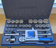 Zestaw nasadek 1/2" 19VMU-10 z grzechotką 28-częściowy GEDORE