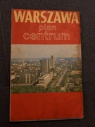 Warszawa plan centrum 1981r
