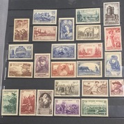 FRANCJA 1938-1941 Zbiór: Guynemer 50f, Curie, Widoki, Vichy