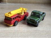 Corgi Juniors straż pożarna Land Rover 2 sztuki modele samochodów