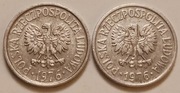 2x20 gr groszy 1976 - wysoka i niska data