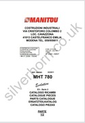 Katalog części Manitou MHT 780 Seria E3 S2 w jz. angielskim