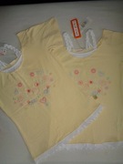 HOT OIL śliczna bluzka na lato żółta , kolorowe hafty roz 158/14 lat