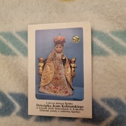 Obrazek z relikwią Dzieciątka Jezus Koletańskiego jak na zdjęciu.