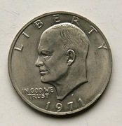 1 dolar 1971 D one dollar  Eisenhower (2) Stan !!! 